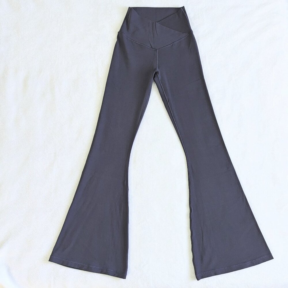 OFFLINE By Aerie Real Me High Waisted Crossover Flare Legging, Size S, Blue